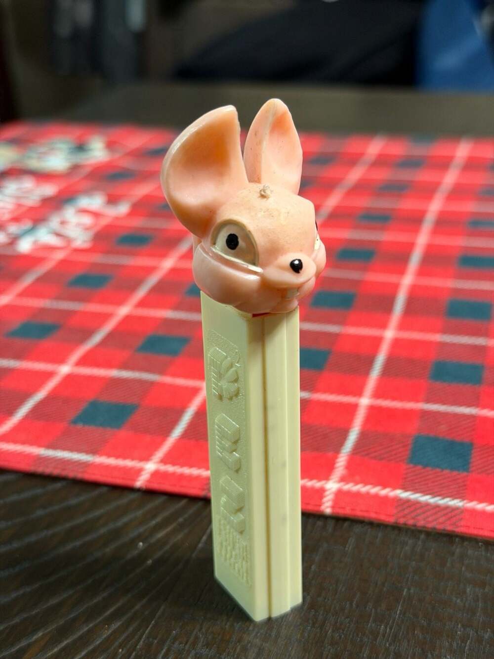 Vintage PEZ Dispenser Austria Rabbit Bunny Pink Head No Feet
